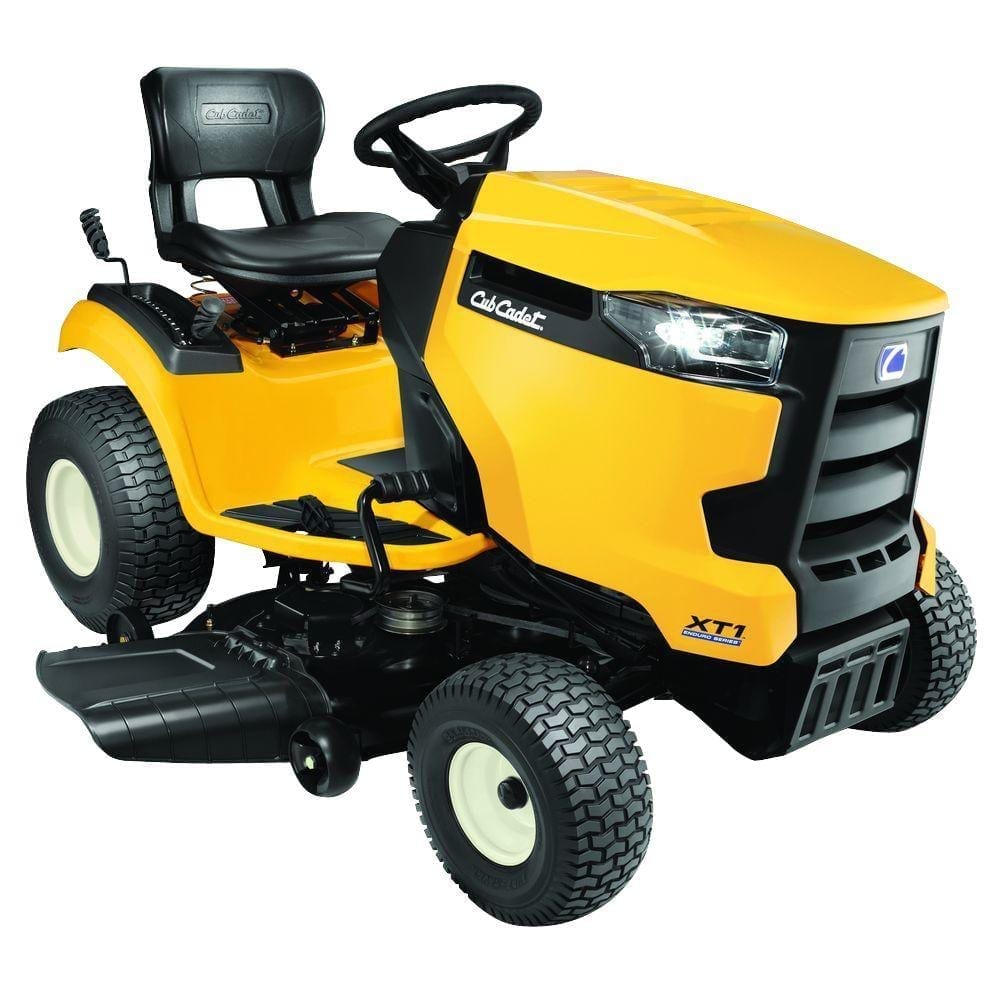 Yellow Cub Cadet Riding Lawnmower